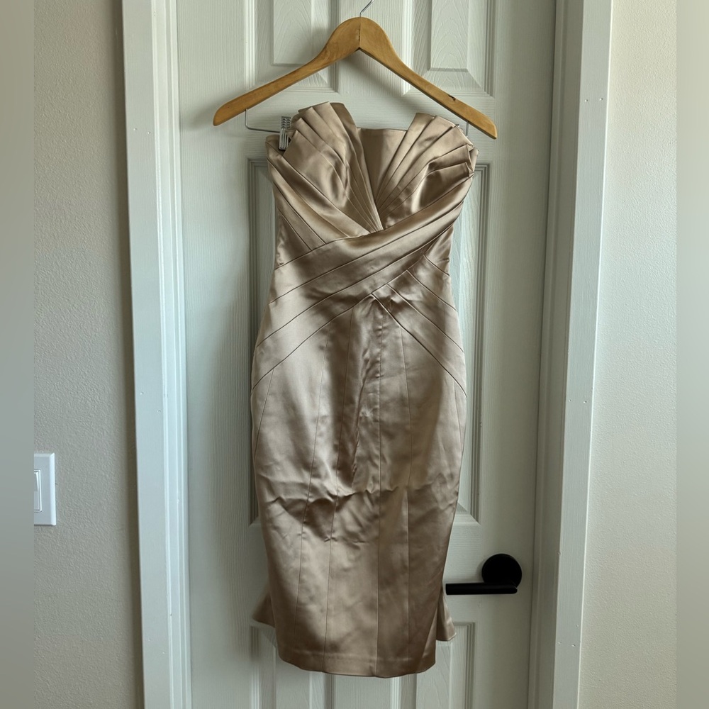 Karen Millen strapless fishtail dress